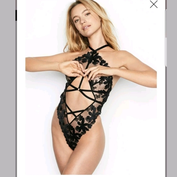 Very Sexy Embroidered Cutout Teddy - Picture 4 of 8